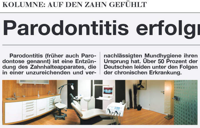 Weser-Wirtschaft Kolumne | Kolumne: Auf den Zahn gefühlt - Parodontitis erfolgreich bekämpfen